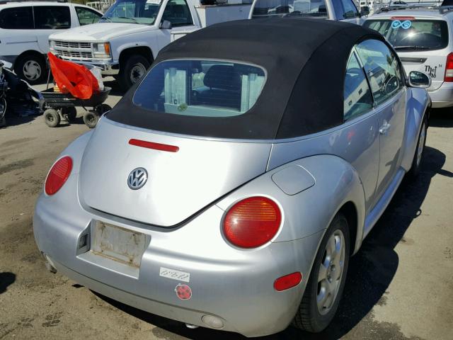 3VWCK21Y03M302572 - 2003 VOLKSWAGEN NEW BEETLE ვერცხლისფერი ფოტო 4