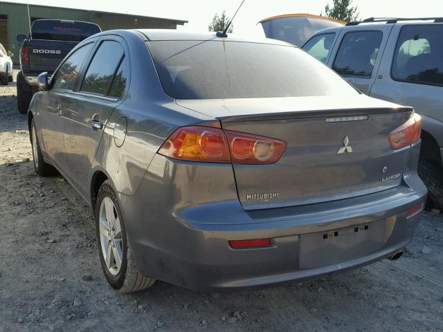 JA3AU26U98U035430 - 2008 MITSUBISHI LANCER ES GRAY photo 3