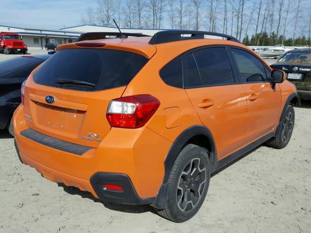 JF2GPAGC5E8303589 - 2014 SUBARU XV CROSSTR ORANGE photo 4