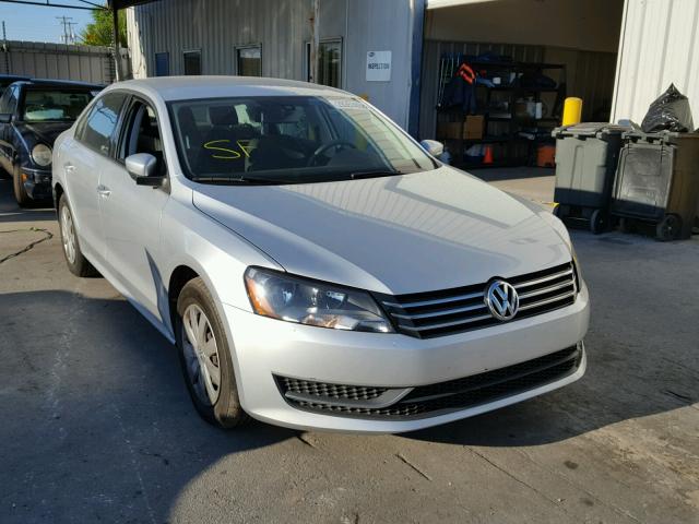 1VWAP7A36DC033703 - 2013 VOLKSWAGEN PASSAT S SILVER photo 1