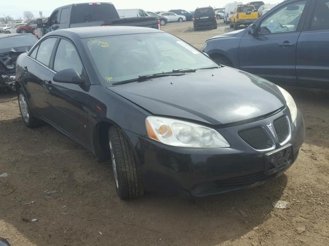 1G2ZF58B874136814 - 2007 PONTIAC G6 VALUE L BLACK photo 1