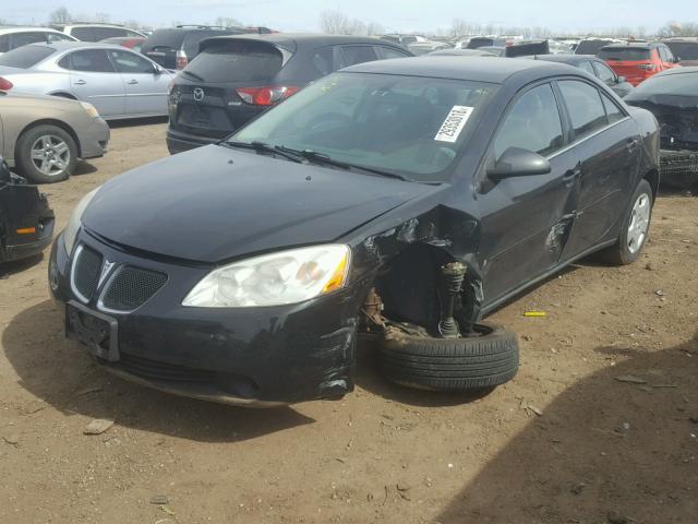 1G2ZF58B874136814 - 2007 PONTIAC G6 VALUE L BLACK photo 2