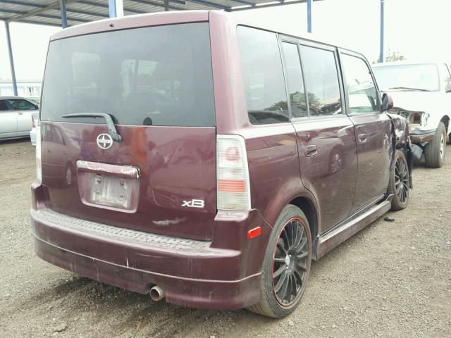 JTLKT324150186774 - 2005 TOYOTA SCION XB 栗色 照片 4