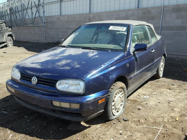 WVWBB81E6TK015879 - 1996 VOLKSWAGEN CABRIO BLUE photo 2