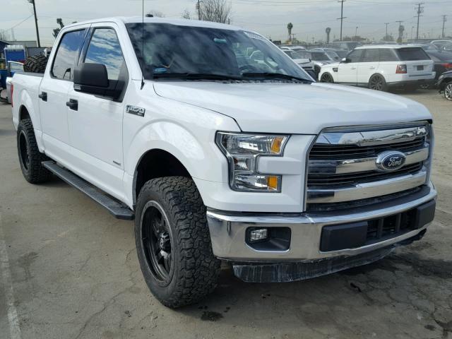 1FTEW1CP6GKE03708 - 2016 FORD F150 SUPER WHITE photo 1
