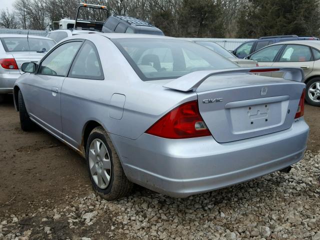 1HGEM219X1L023113 - 2001 HONDA CIVIC SI SILVER photo 3