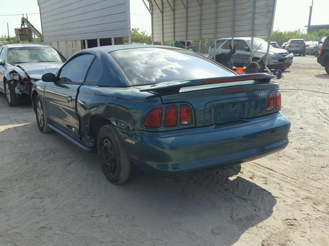 1FAFP404XWF123459 - 1998 FORD MUSTANG GREEN photo 3