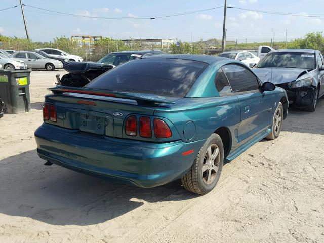 1FAFP404XWF123459 - 1998 FORD MUSTANG GREEN photo 4