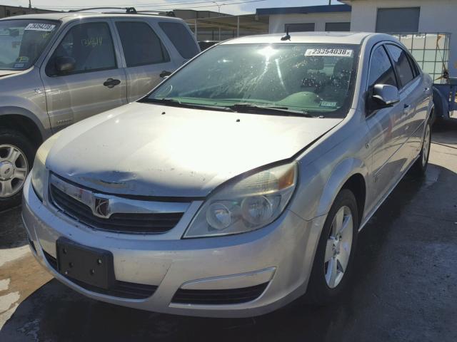 1G8ZR57557F309279 - 2007 SATURN AURA GREEN SILVER photo 2