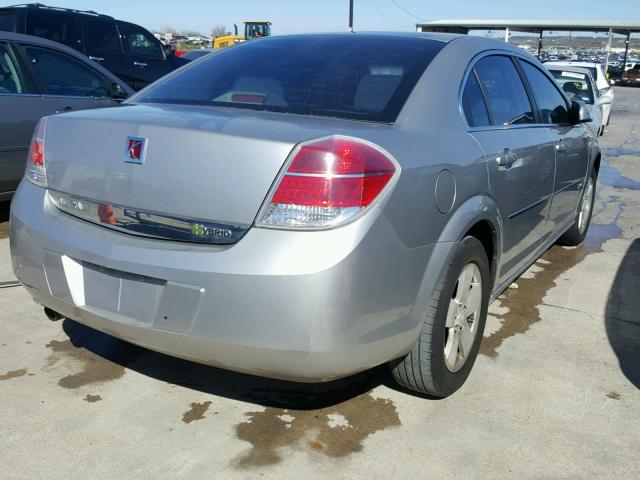 1G8ZR57557F309279 - 2007 SATURN AURA GREEN SILVER photo 4