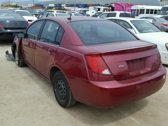 1G8AJ55F37Z129409 - 2007 SATURN ION LEVEL RED photo 3