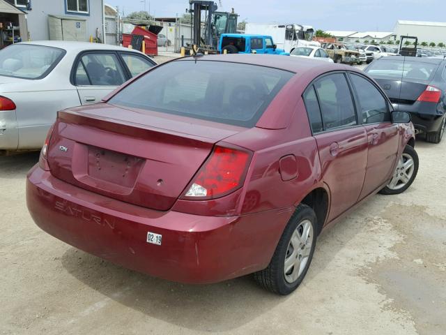 1G8AJ55F37Z129409 - 2007 SATURN ION LEVEL RED photo 4
