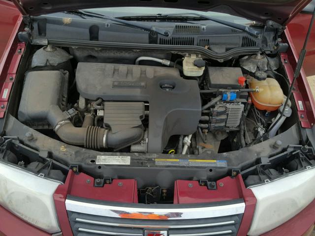 1G8AJ55F37Z129409 - 2007 SATURN ION LEVEL RED photo 7