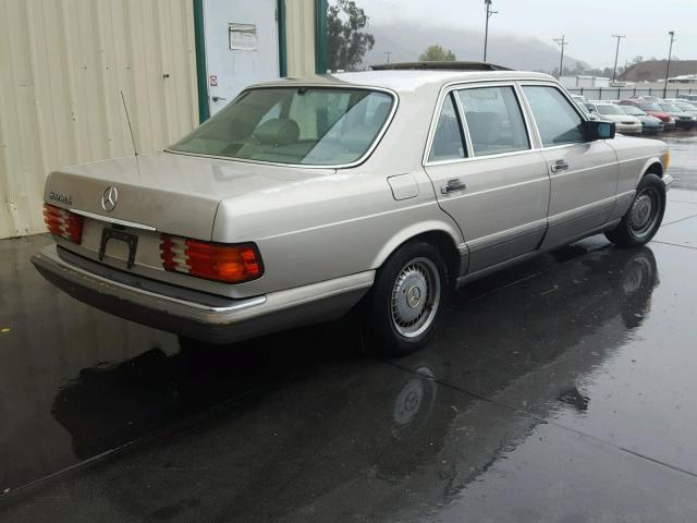 WDBCA39D8HA333035 - 1987 MERCEDES-BENZ 560 SEL BEIGE photo 4