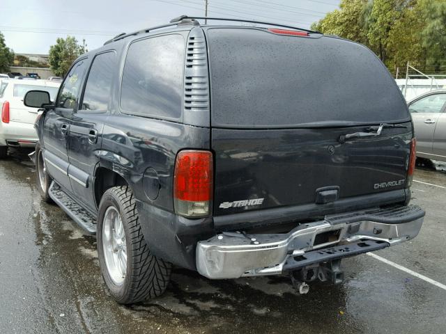 1GNEC13T84R169135 - 2004 CHEVROLET TAHOE C150 BLACK photo 3