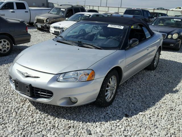 1C3EL65R63N524837 - 2003 CHRYSLER SEBRING LI SILVER photo 2