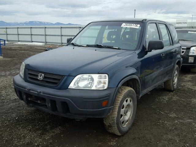 JHLRD1840VC027765 - 1997 HONDA CR-V LX GREEN photo 2