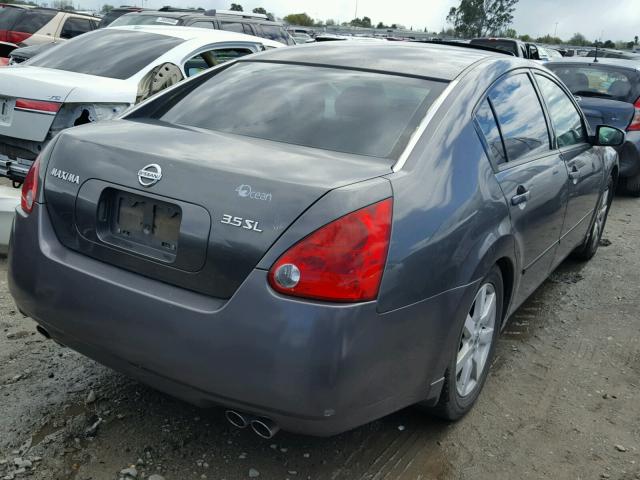 1N4BA41E05C833235 - 2005 NISSAN MAXIMA SE GRAY photo 4