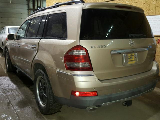 4JGBF71E47A234569 - 2007 MERCEDES-BENZ GL 450 4MA GOLD photo 3