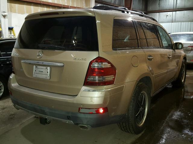 4JGBF71E47A234569 - 2007 MERCEDES-BENZ GL 450 4MA GOLD photo 4