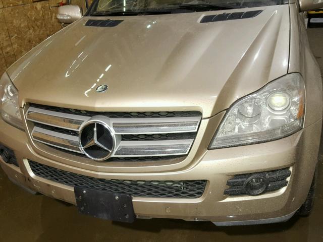 4JGBF71E47A234569 - 2007 MERCEDES-BENZ GL 450 4MA GOLD photo 7