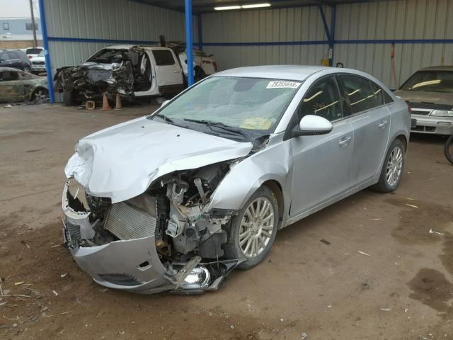 1G1PK5SC5C7347244 - 2012 CHEVROLET CRUZE ECO SILVER photo 2