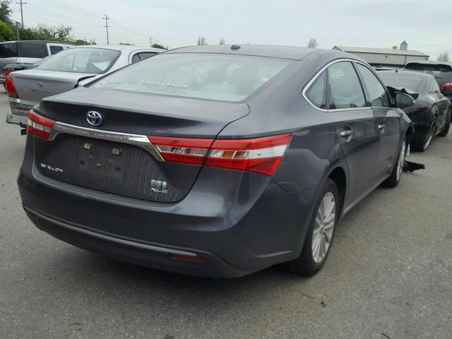 4T1BD1EB5DU014273 - 2013 TOYOTA AVALON HYB SILVER photo 4