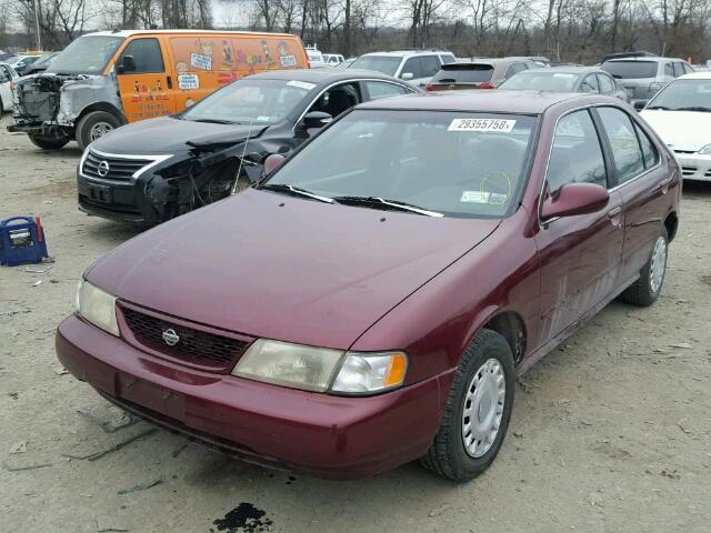 1N4AB41D7SC763681 - 1995 NISSAN SENTRA XE RED photo 2