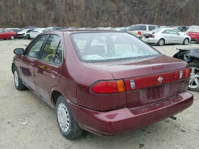 1N4AB41D7SC763681 - 1995 NISSAN SENTRA XE RED photo 3