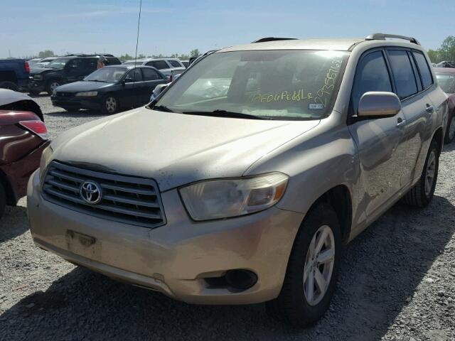 JTEDS41A182038780 - 2008 TOYOTA HIGHLANDER BEIGE photo 2