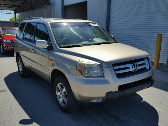 5FNYF28636B007198 - 2006 HONDA PILOT EX GOLD photo 1