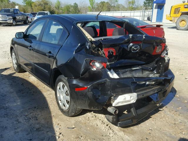 JM1BK12F351243233 - 2005 MAZDA 3 I BLACK photo 3