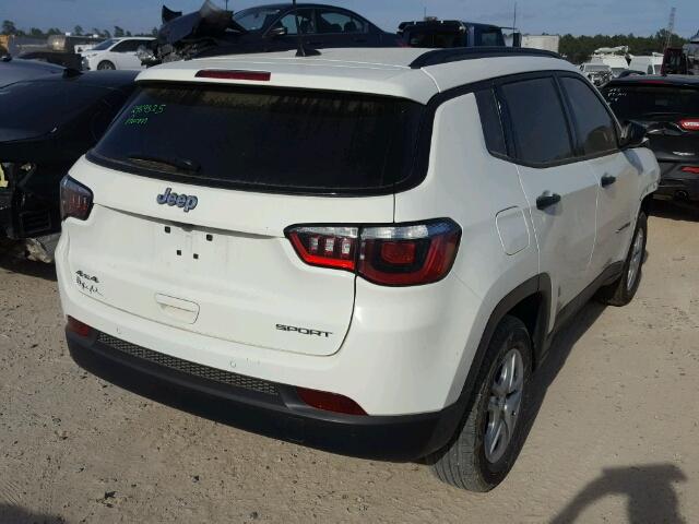 3C4NJDABXHT646378 - 2017 JEEP COMPASS SP WHITE photo 4