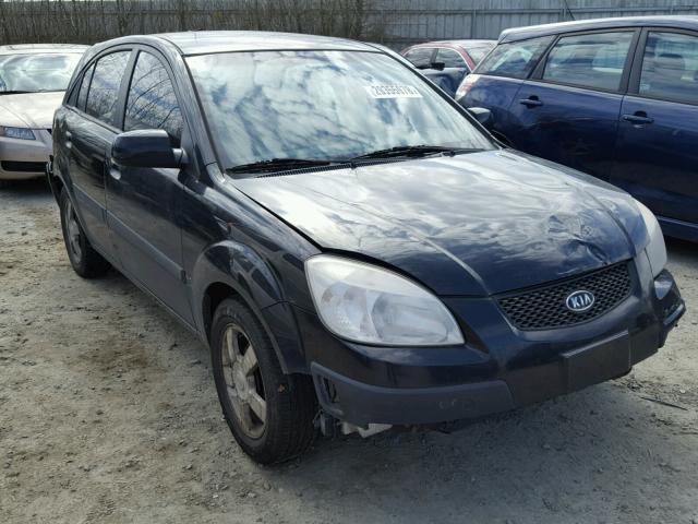 KNADE163366066684 - 2006 KIA RIO 5 BLACK photo 1