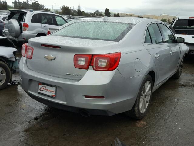 1G11H5SA6DF281331 - 2013 CHEVROLET MALIBU LTZ SILVER photo 4