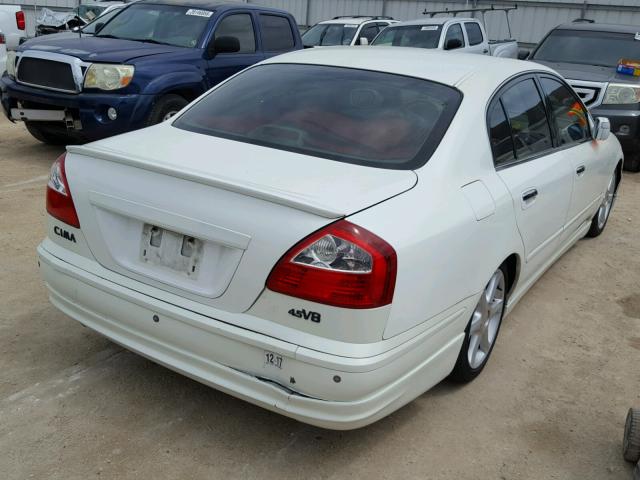 JNKBF01A12M003885 - 2002 INFINITI Q45 WHITE photo 4