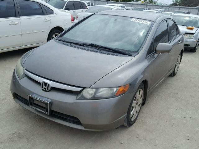 1HGFA15598L014489 - 2008 HONDA CIVIC LX GRAY photo 2