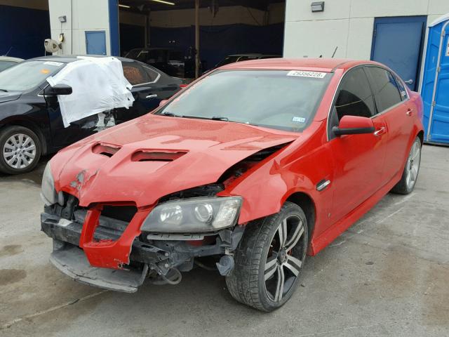 6G2EC57Y98L988399 - 2008 PONTIAC G8 GT RED photo 2