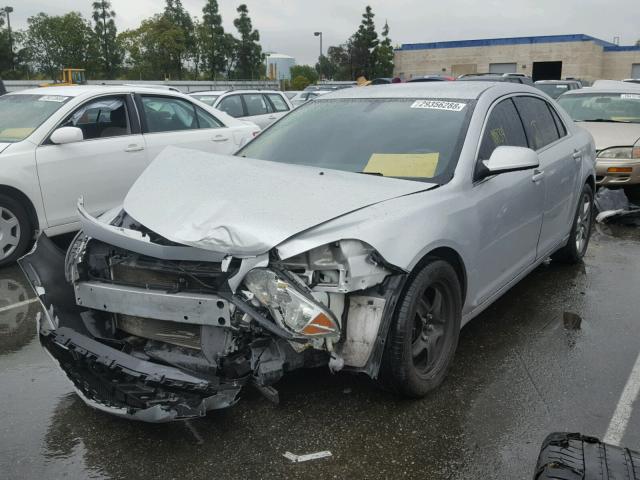 1G1ZC5EB7AF301443 - 2010 CHEVROLET MALIBU 1LT 银色 照片 2
