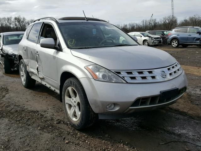 JN8AZ08W33W231161 - 2003 NISSAN MURANO SL SILVER photo 1