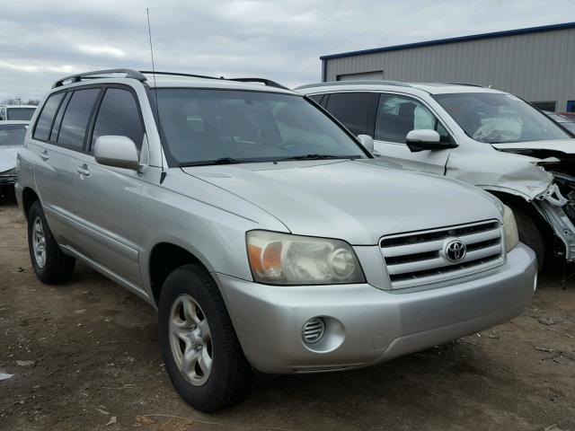 JTEGD21A160141489 - 2006 TOYOTA HIGHLANDER SILVER photo 1