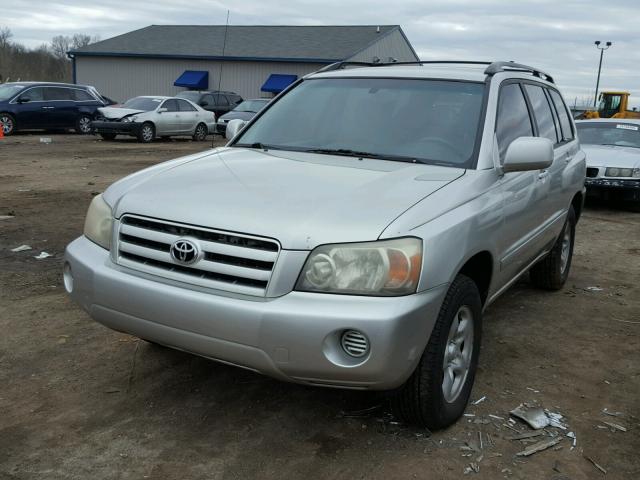 JTEGD21A160141489 - 2006 TOYOTA HIGHLANDER SILVER photo 2