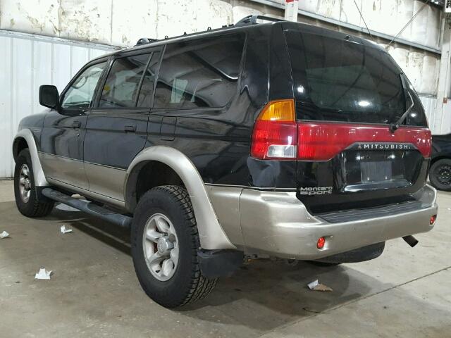 JA4MT31P7WP016891 - 1998 MITSUBISHI MONTERO SP BLACK photo 3