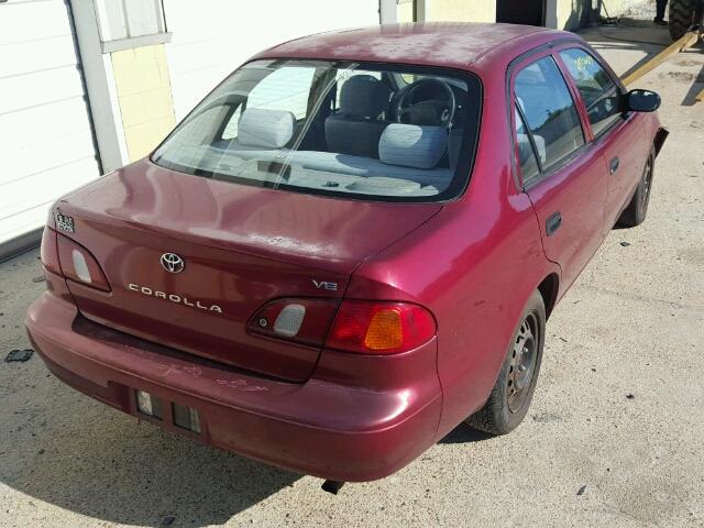 2T1BR12E9YC346725 - 2000 TOYOTA COROLLA VE RED photo 4