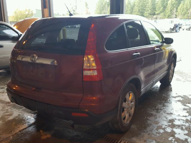 JHLRE38577C048519 - 2007 HONDA CR-V EX RED photo 4