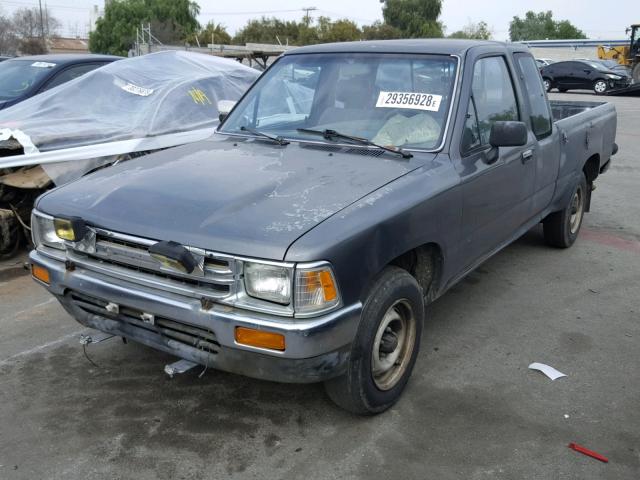 JT4RN93P8L5020526 - 1990 TOYOTA PICKUP 1/2 GRAY photo 2