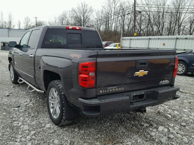 3GCUKTEC0EG305288 - 2014 CHEVROLET SILVERADO GRAY photo 3