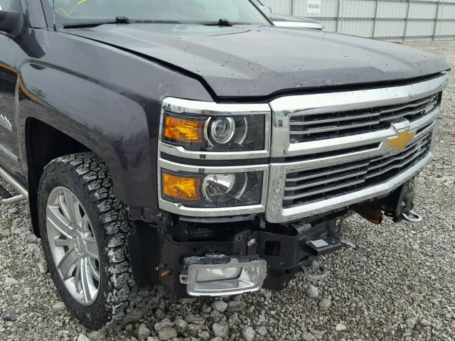 3GCUKTEC0EG305288 - 2014 CHEVROLET SILVERADO GRAY photo 9