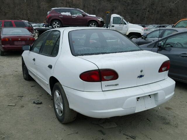 1G1JC524527323391 - 2002 CHEVROLET CAVALIER B WHITE photo 3