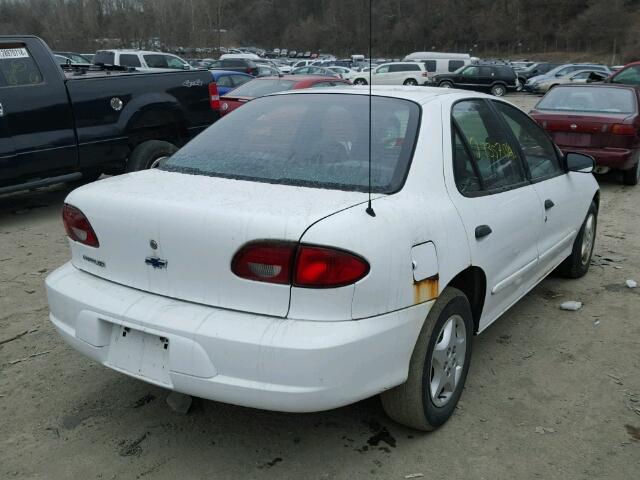 1G1JC524527323391 - 2002 CHEVROLET CAVALIER B WHITE photo 4